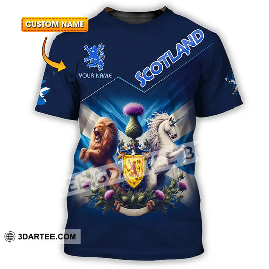 Unisex Shirt - Custom Text Shirt Scotland Shirt T-shirt