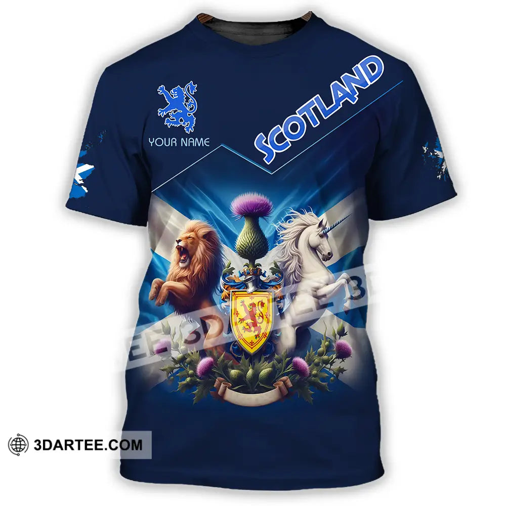 Unisex Shirt - Custom Text Shirt Scotland Shirt T-Shirt / S T-shirt