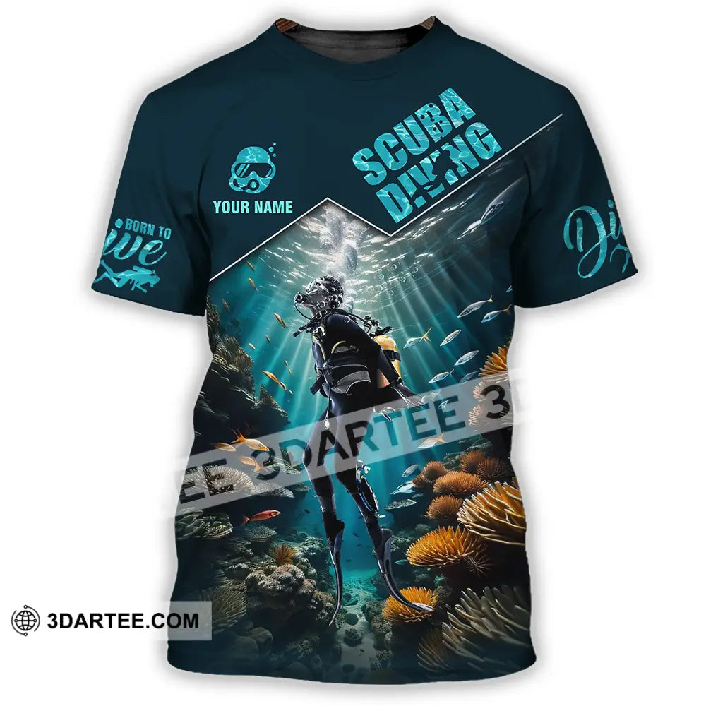 Unisex Shirt - Custom Text Scuba Diving T-Shirt / S T-Shirt