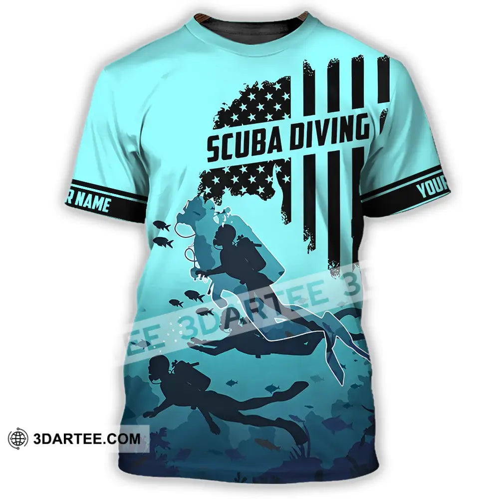 Unisex Shirt - Custom Text Scuba Diving T-Shirt / S T-Shirt