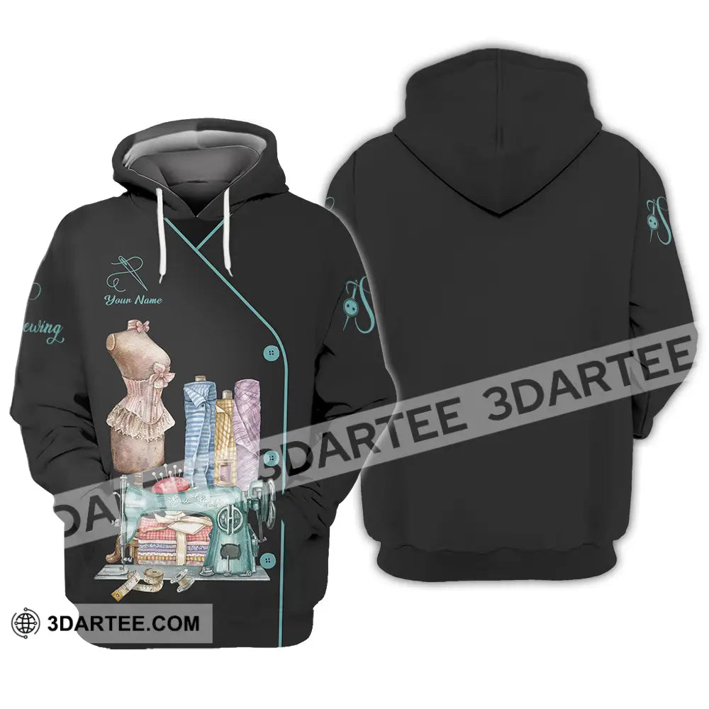 Unisex Shirt - Custom Text Shirt Sewing Shirt Hoodie / S T-shirt