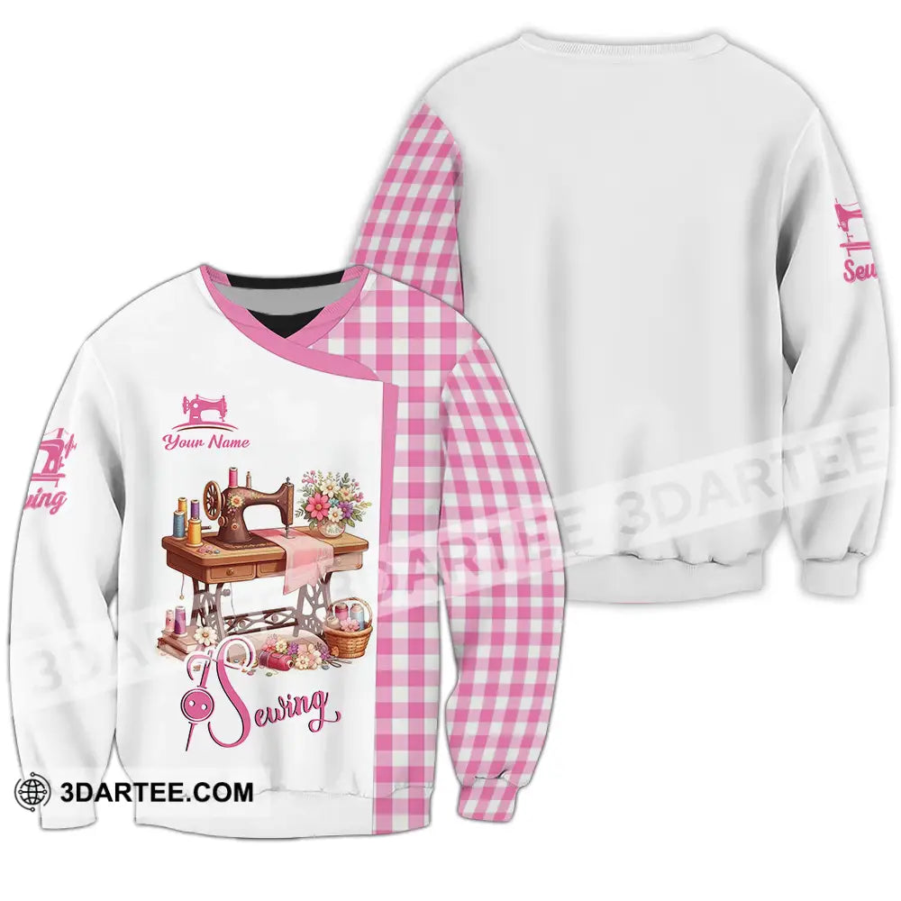 Unisex Shirt - Custom Text Shirt Sewing Shirt Long Sleeve / S T-shirt
