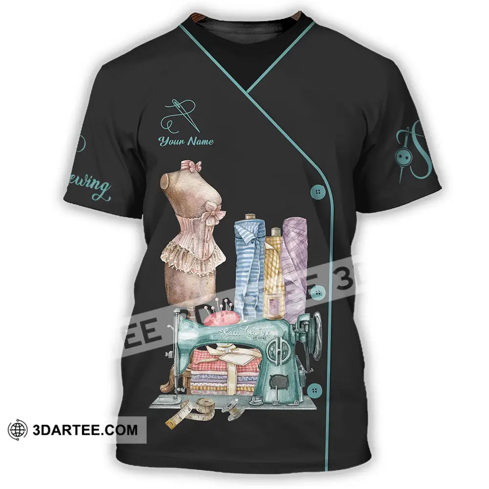 Unisex Shirt - Custom Text Shirt Sewing Shirt T-Shirt / S T-shirt
