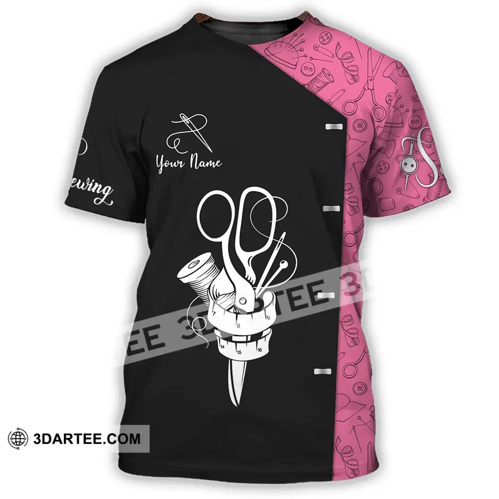 Unisex Shirt - Custom Text Shirt Sewing Shirt T-Shirt / S T-shirt