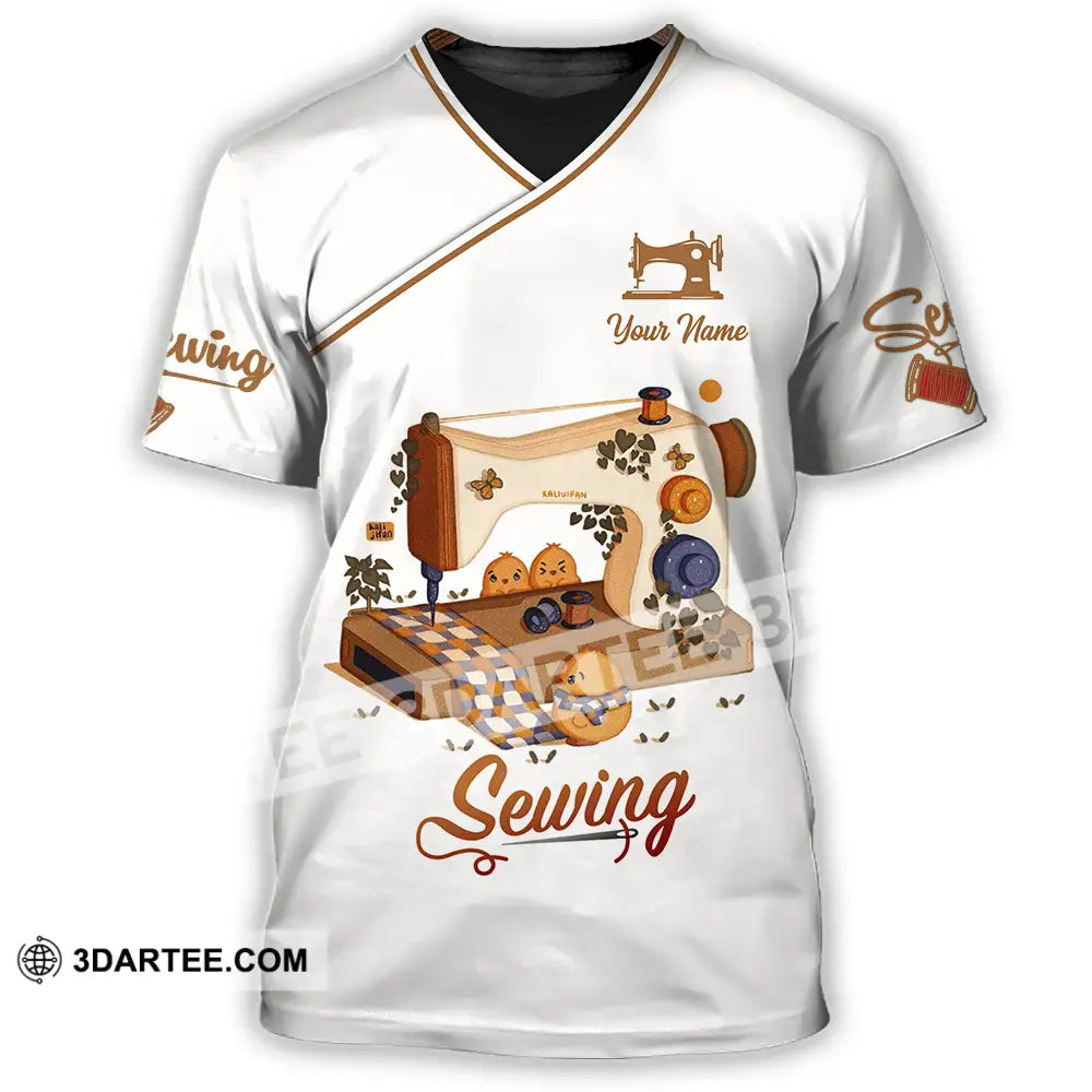 Unisex Shirt - Custom Text Shirt Sewing Shirt T-Shirt / S T-shirt