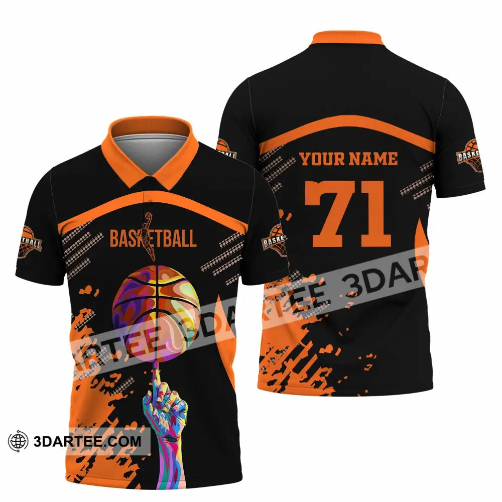 Unisex Shirt - Custom Text Sport Shirt Basketball Polo Shirt / S T-shirt