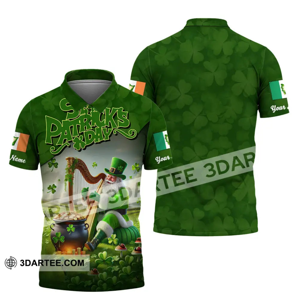 Unisex Shirt - Custom Text St.patrick’s Day Polo / S T-Shirt