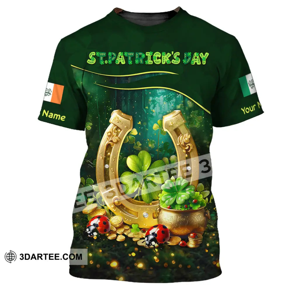 Unisex Shirt - Custom Text St.patrick’s Day T-Shirt / S T-Shirt