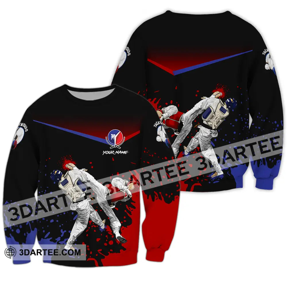 Unisex Shirt - Custom Text Shirt Taekwondo Shirt Long Sleeve / S T-shirt