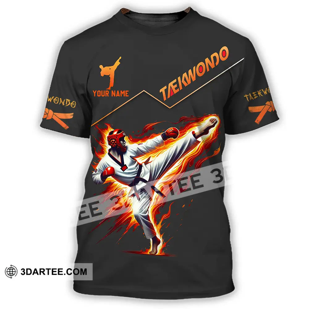 Unisex Shirt - Custom Text Taekwondo T-Shirt / S T-Shirt