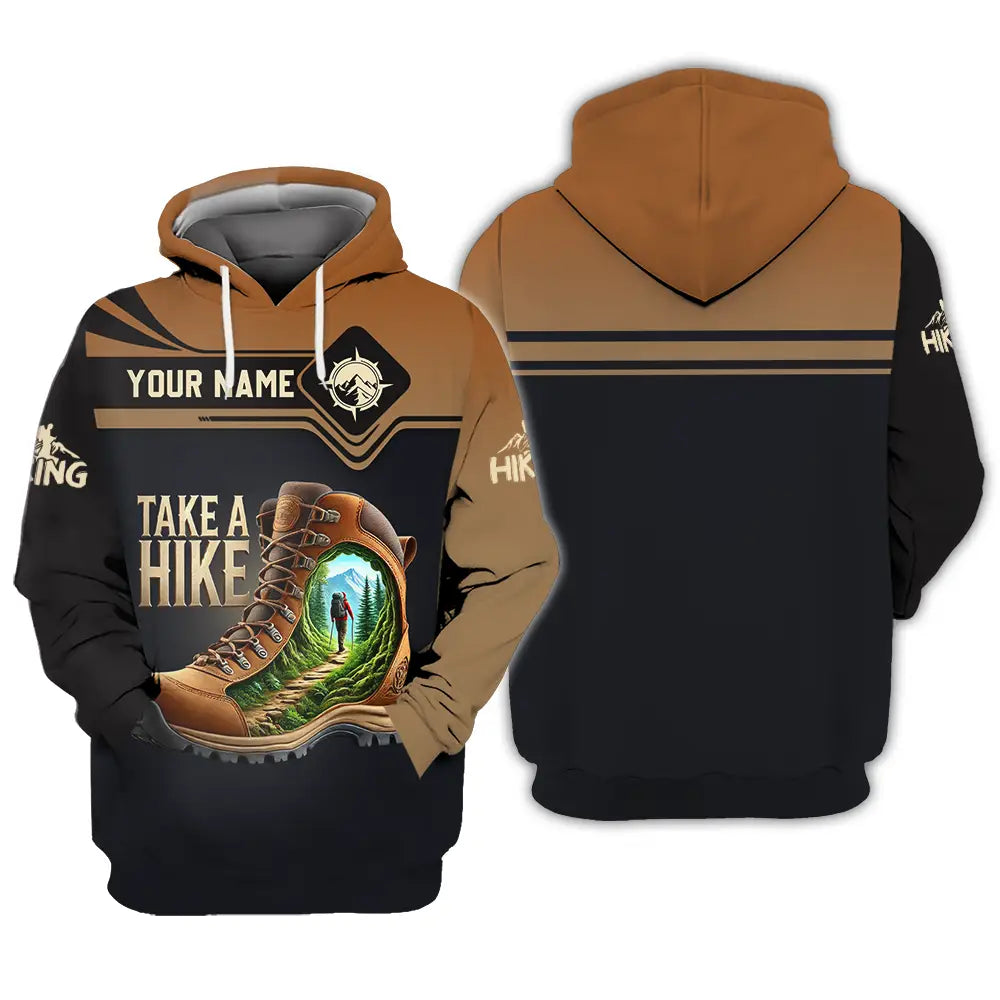Unisex Shirt - Custom Text Shirt Take A Hike Hoodie / S T-shirt