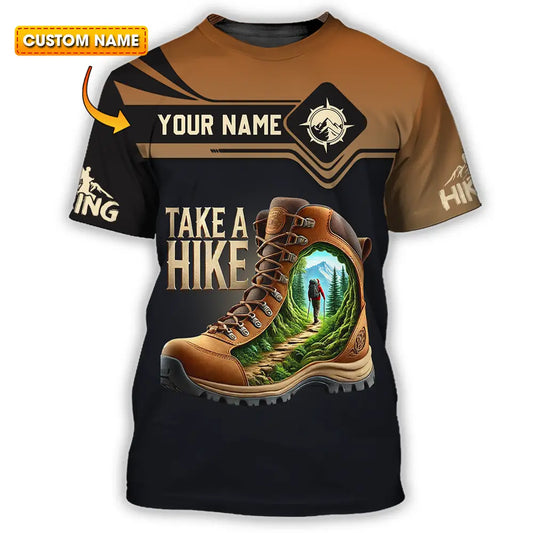 Unisex Shirt - Custom Text Shirt Take A Hike T-shirt