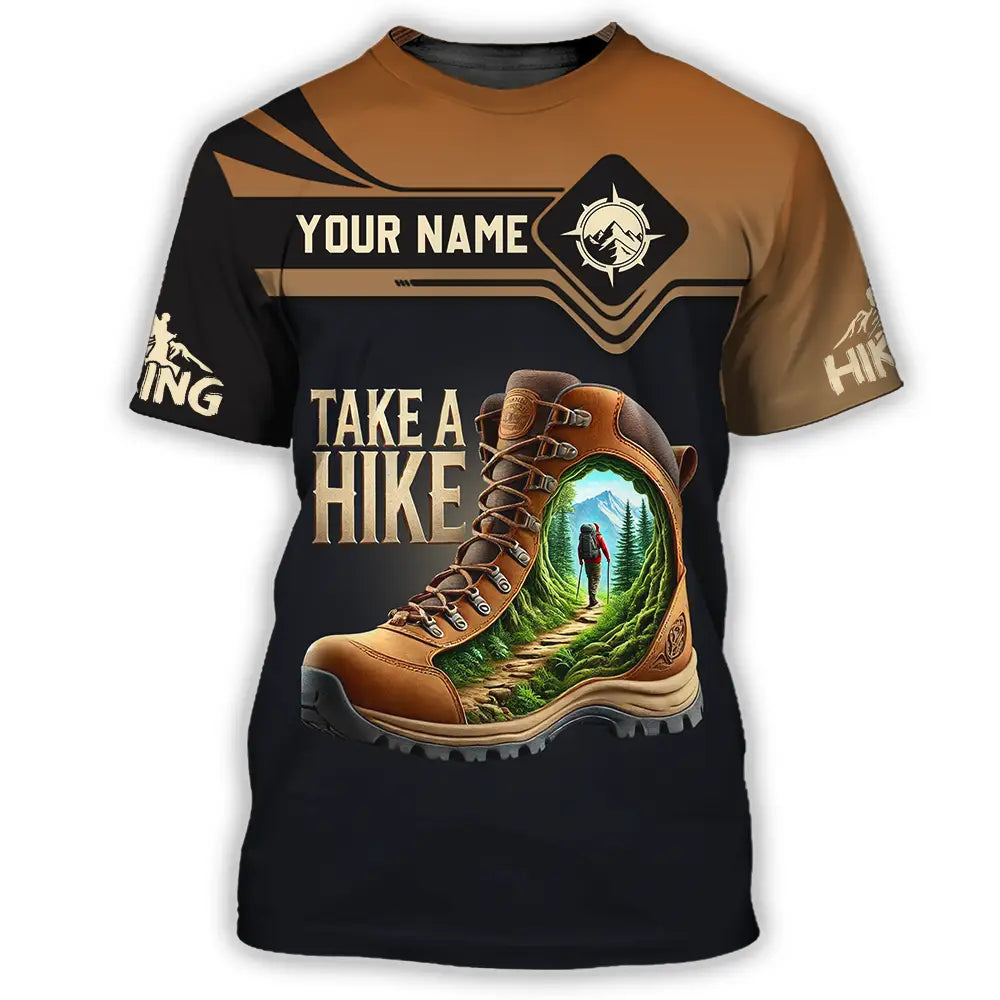 Unisex Shirt - Custom Text Shirt Take A Hike T-Shirt / S T-shirt