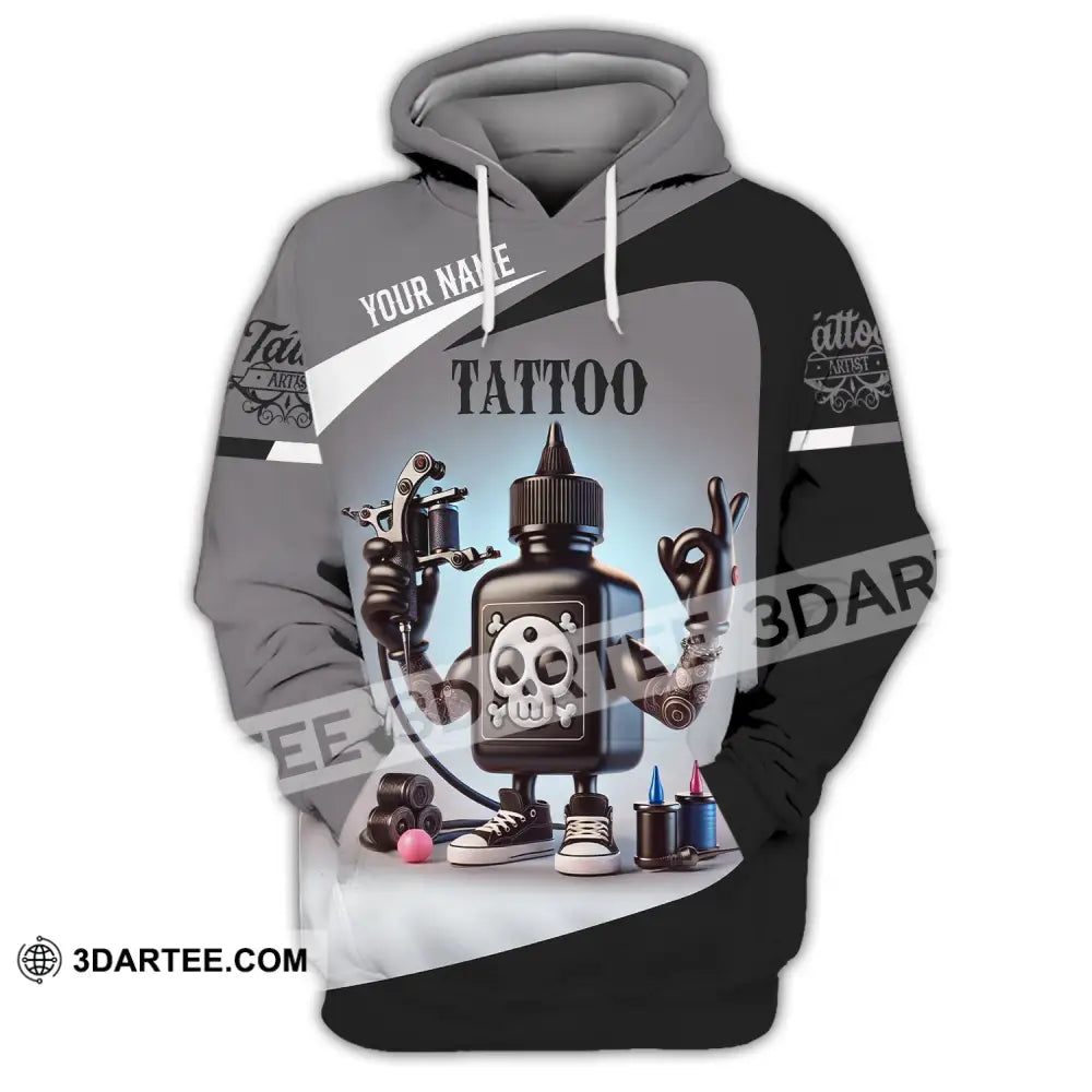 Unisex Shirt - Custom Text Tattoo Hoodie / S T-Shirt