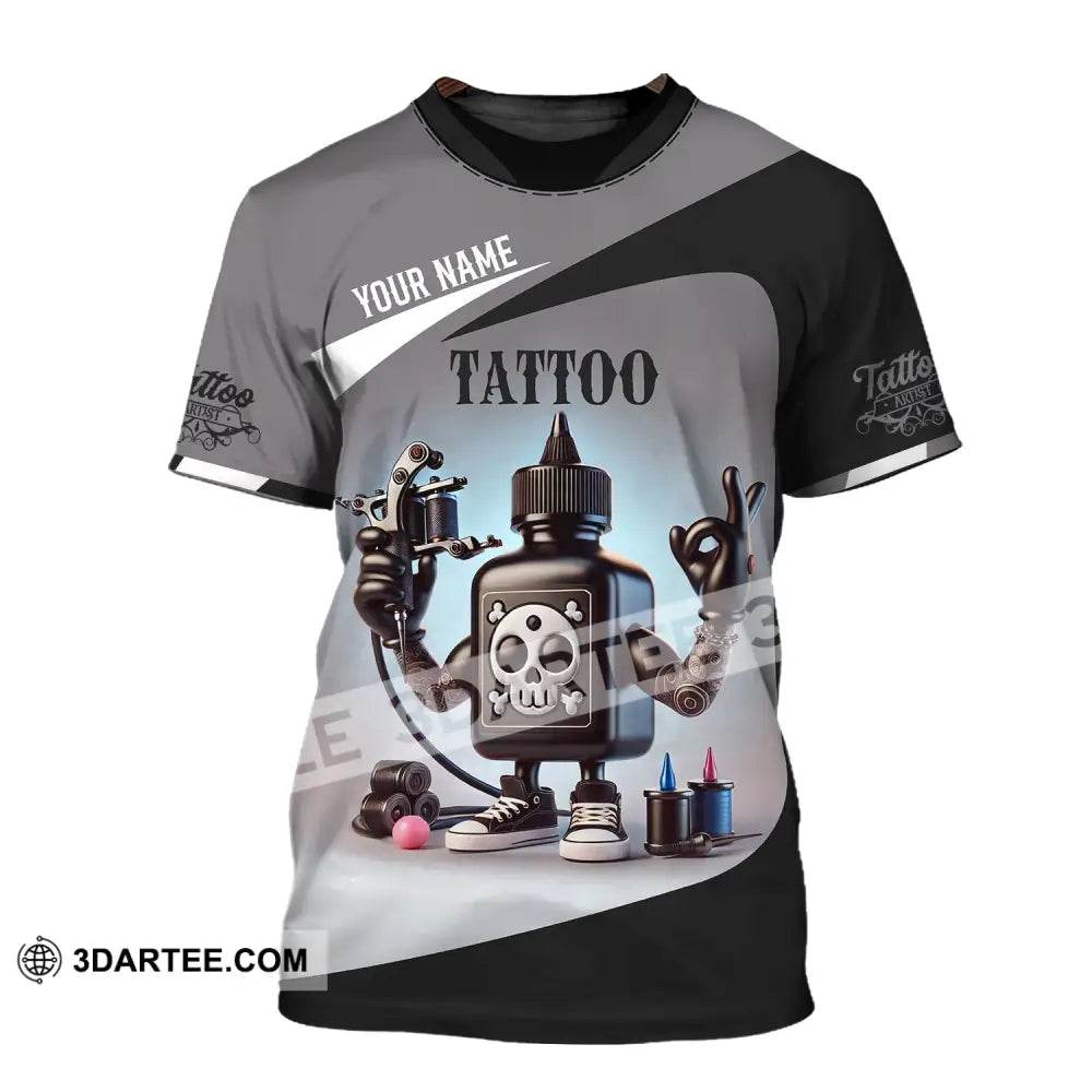 Unisex Shirt - Custom Text Tattoo T-Shirt / S T-Shirt