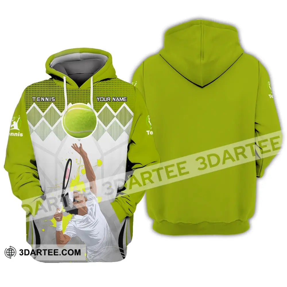 Unisex Shirt - Custom Text Shirt Tennis Hoodie / S T-shirt