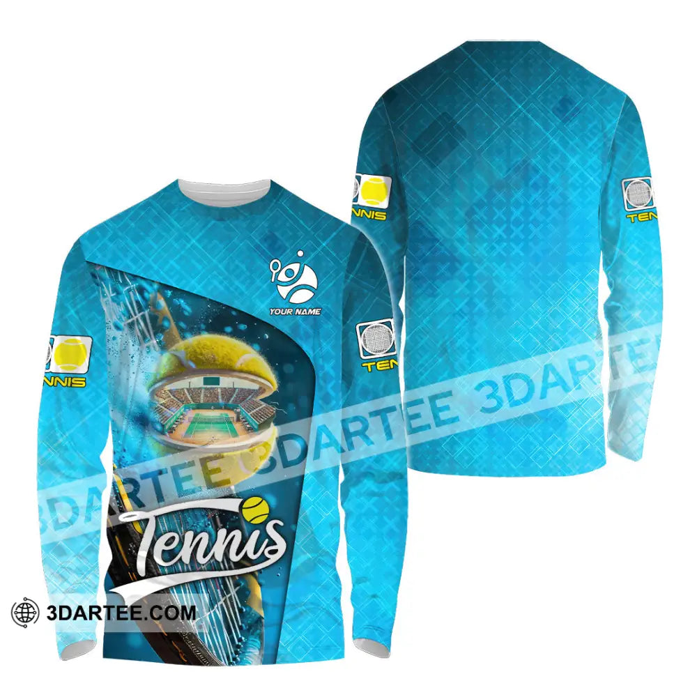 Unisex Shirt - Custom Text Shirt Tennis Shirt Long Sleeve Shirt / S T-shirt