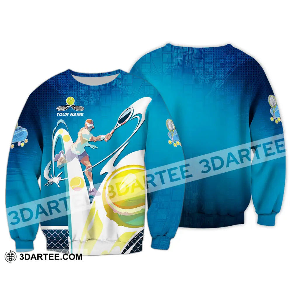 Unisex Shirt - Custom Text Shirt Tennis Shirt Long Sleeve / S T-shirt