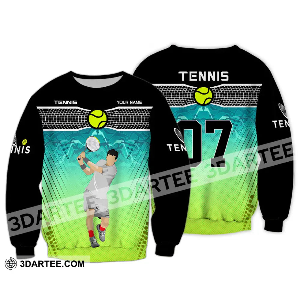 Unisex Shirt - Custom Text Shirt Tennis Shirt Long Sleeve / S T-shirt
