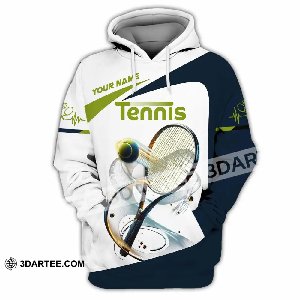 Unisex Shirt - Custom Text Tennis Player Shirt Hoodie / S T-shirt