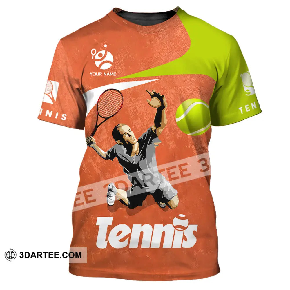 Unisex Shirt - Custom Text Shirt Tennis T-shirt