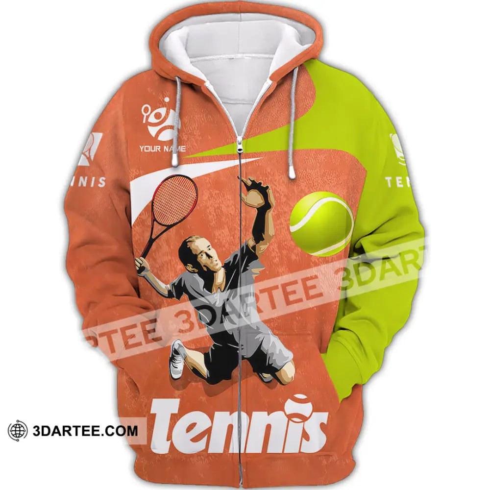 Unisex Shirt - Custom Text Shirt Tennis T-shirt