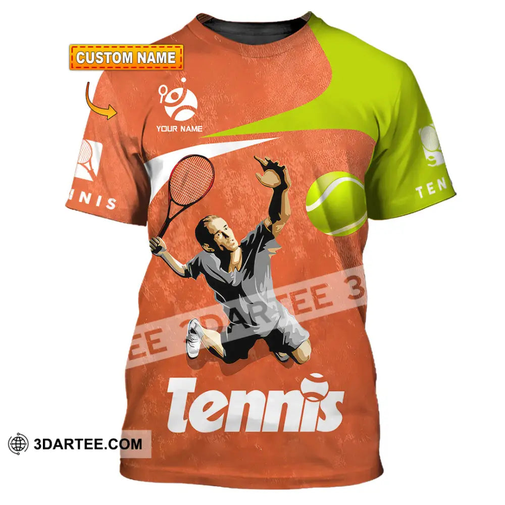 Unisex Shirt - Custom Text Shirt Tennis T-shirt