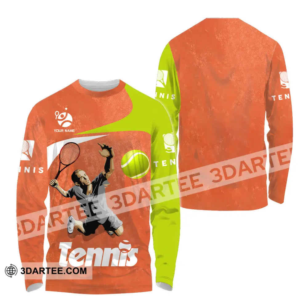 Unisex Shirt - Custom Text Shirt Tennis T-shirt