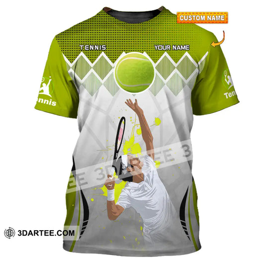 Unisex Shirt - Custom Text Shirt Tennis T-shirt