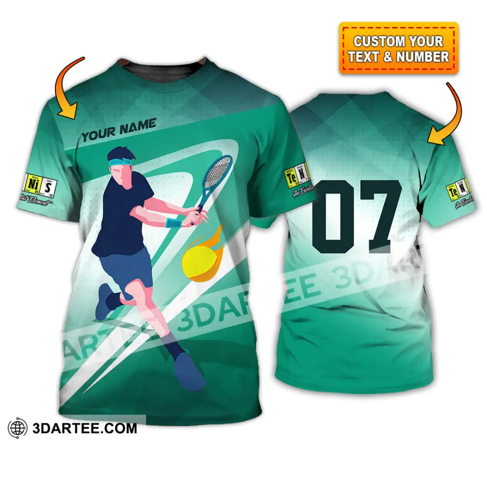 Unisex Shirt - Custom Text Shirt Tennis Shirt T-shirt
