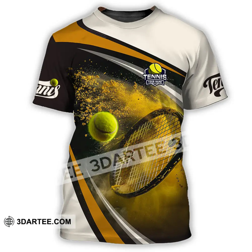 Unisex Shirt - Custom Text Tennis T-Shirt / S T-Shirt