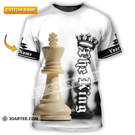 Unisex Shirt - Custom Text The King Chess T-Shirt