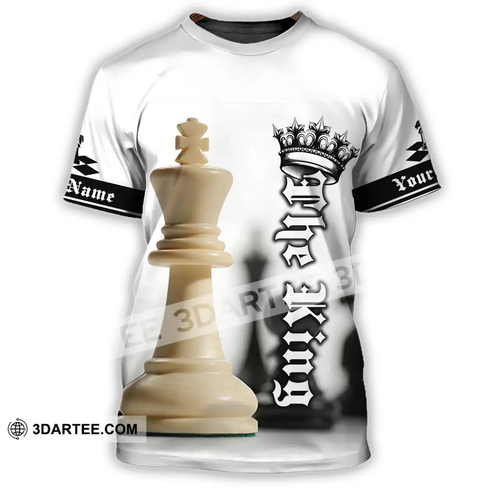 Unisex Shirt - Custom Text The King Chess T-Shirt / S T-Shirt