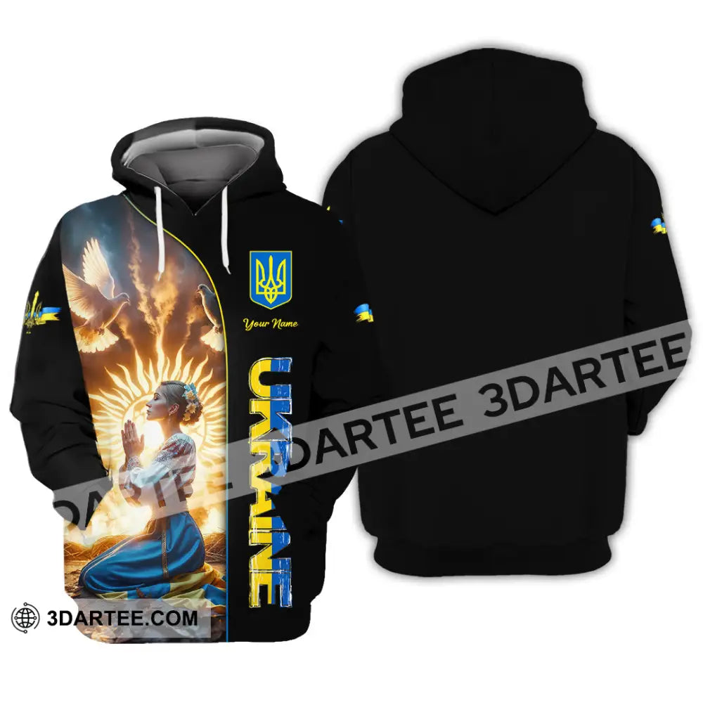 Unisex Shirt - Custom Text Shirt Ukraine Shirt Hoodie / S T-shirt