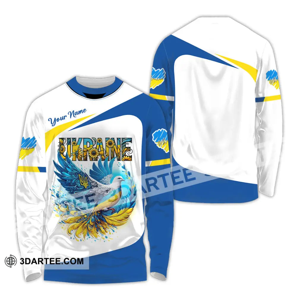 Unisex Shirt - Custom Text Shirt Ukraine Shirt Long Sleeve Shirt / S T-shirt