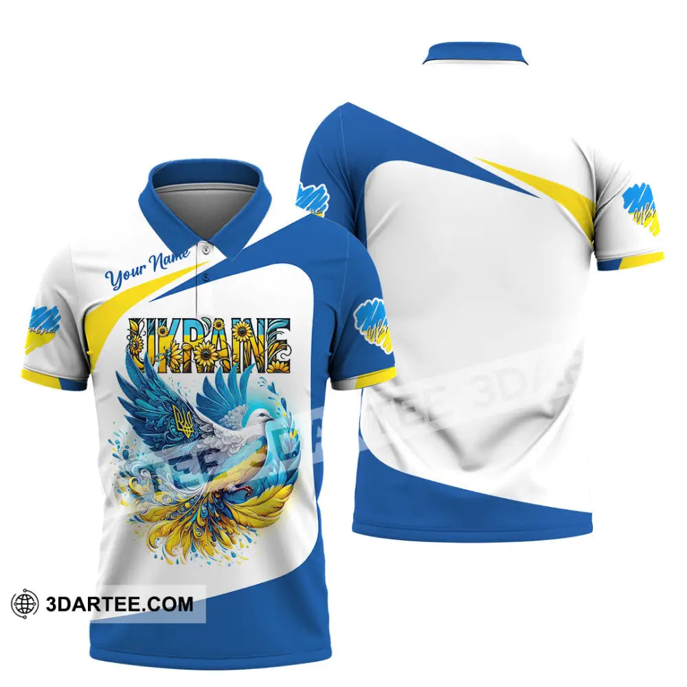 Unisex Shirt - Custom Text Shirt Ukraine Shirt Polo Shirt / S T-shirt