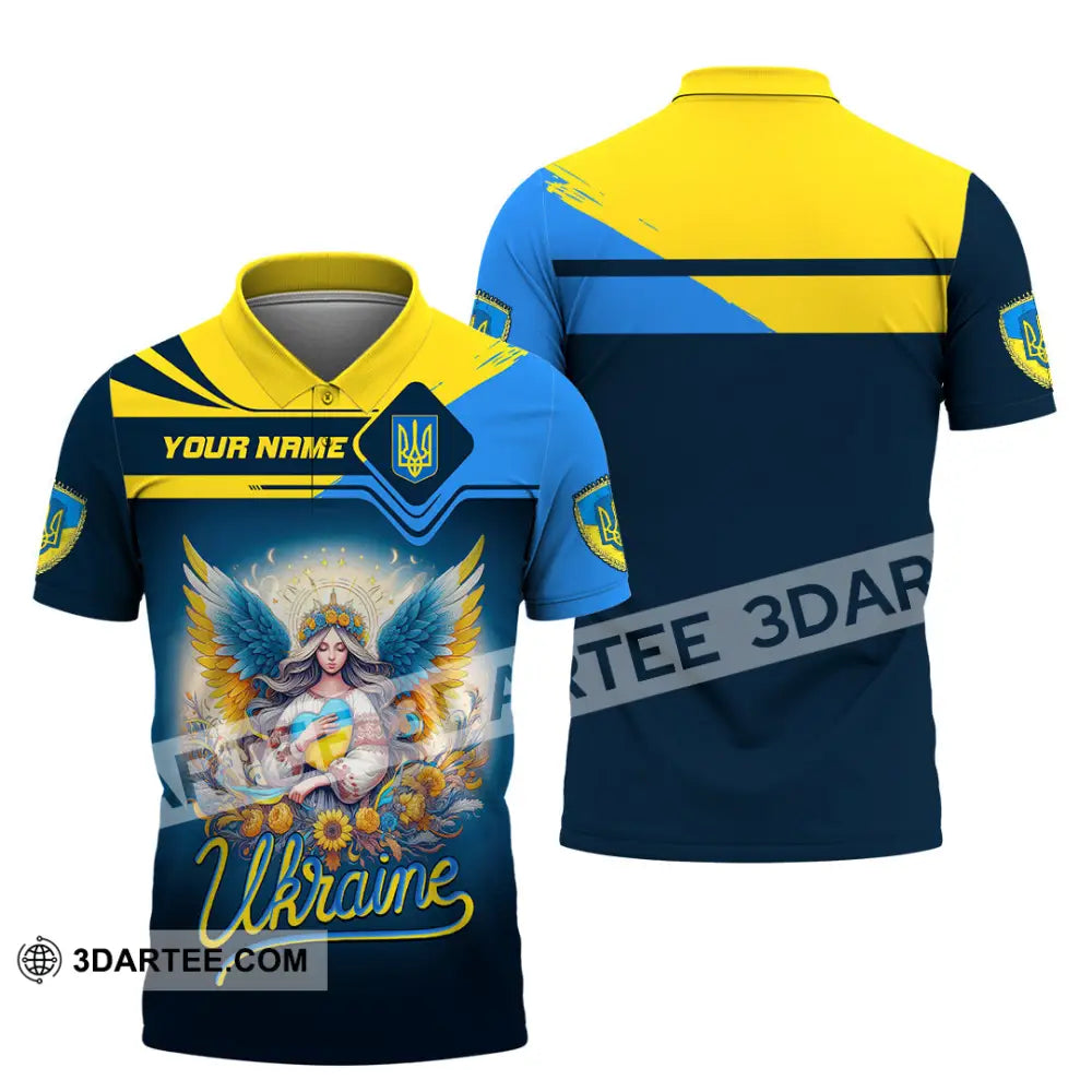Unisex Shirt - Custom Text Shirt Ukraine Shirt Polo Shirt / S T-shirt