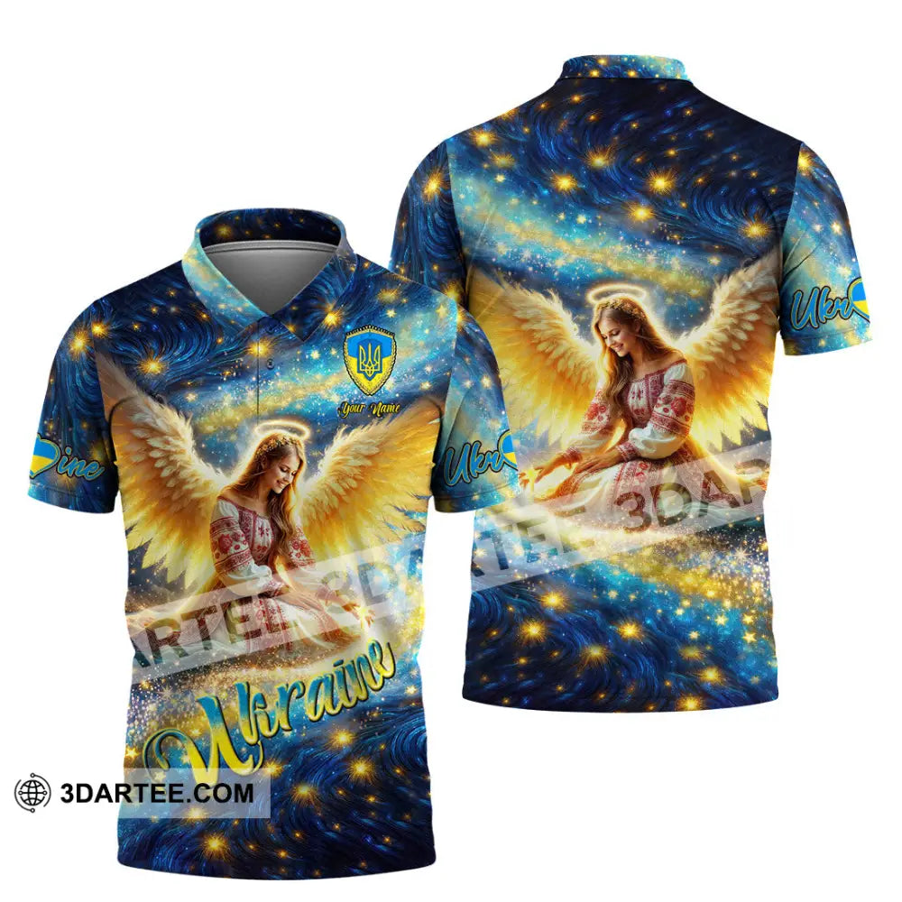 Unisex Shirt - Custom Text Shirt Ukraine Shirt Polo Shirt / S T-shirt