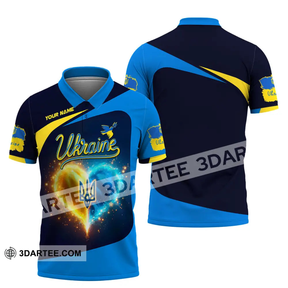 Unisex Shirt - Custom Text Shirt Ukraine Shirt Polo Shirt / S T-shirt