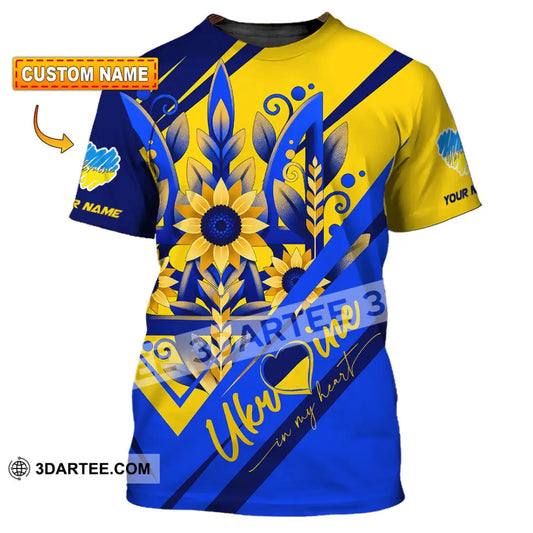 Unisex Shirt - Custom Text Shirt Ukraine Shirt T-shirt