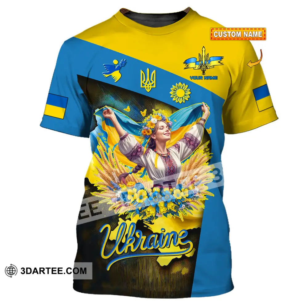 Unisex Shirt - Custom Text Shirt Ukraine Shirt T-shirt