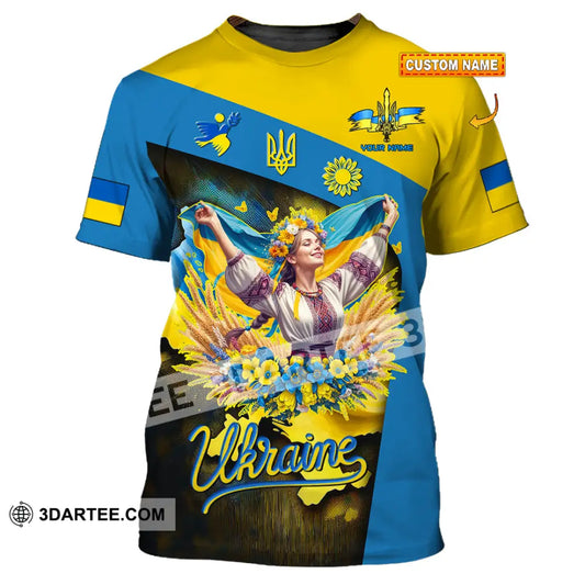Unisex Shirt - Custom Text Shirt Ukraine Shirt T-shirt