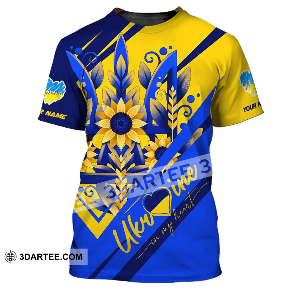 Unisex Shirt - Custom Text Shirt Ukraine Shirt T-Shirt / S T-shirt
