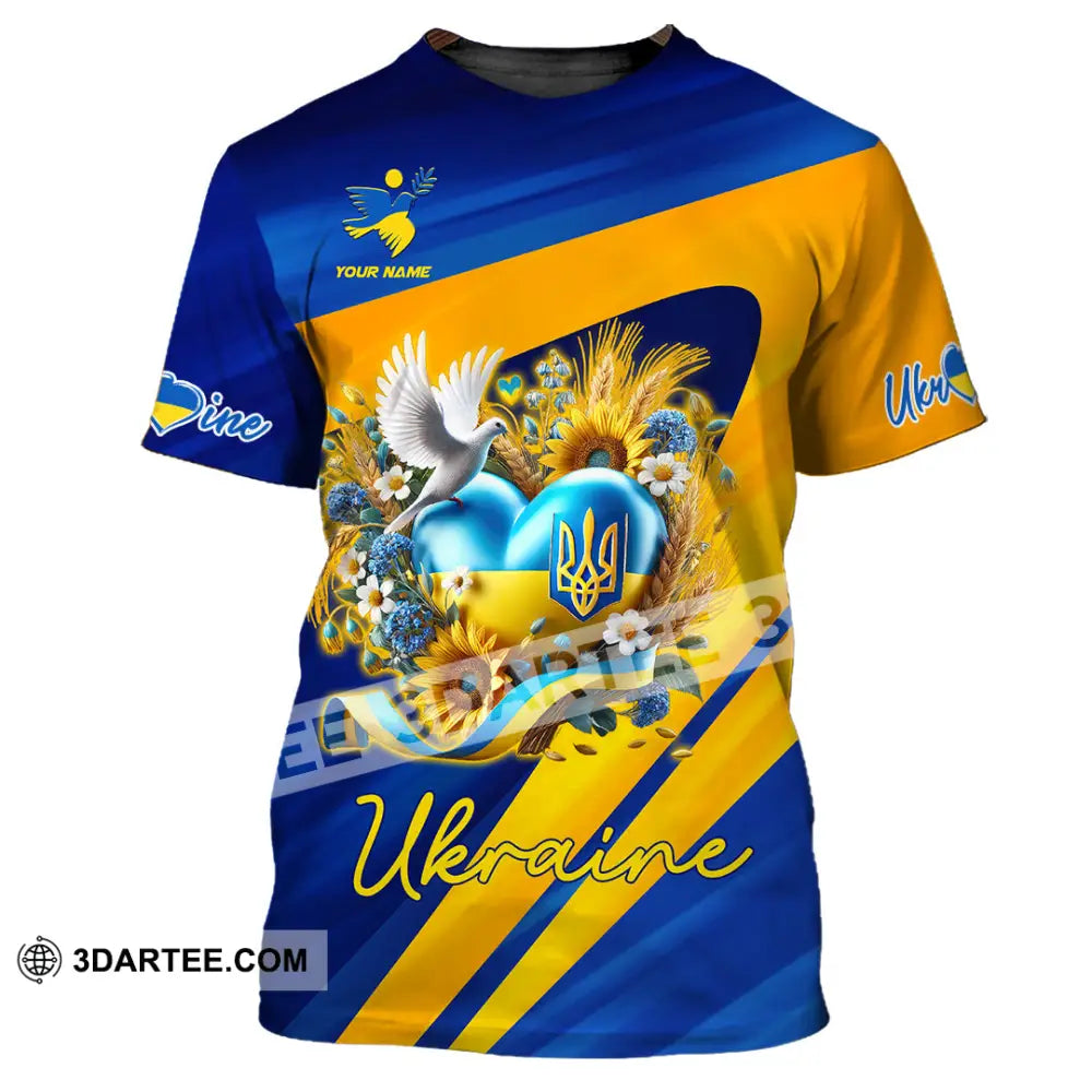 Unisex Shirt - Custom Text Shirt Ukraine Shirt T-Shirt / S T-shirt