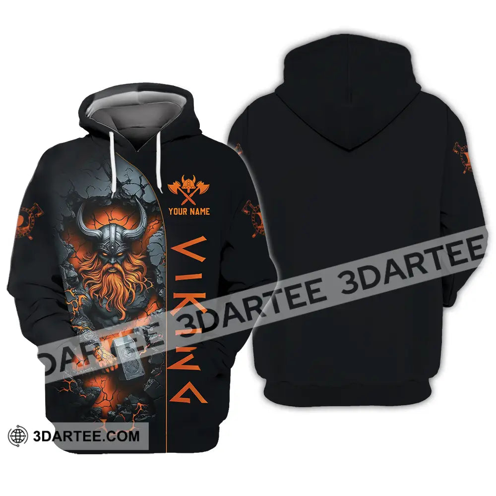 Unisex Shirt - Custom Text Viking Hoodie / S T-Shirt