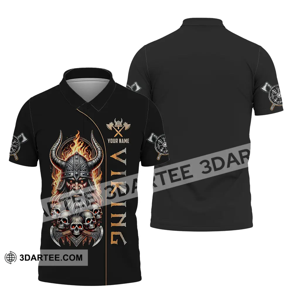 Unisex Shirt - Custom Text Viking Polo / S T-Shirt