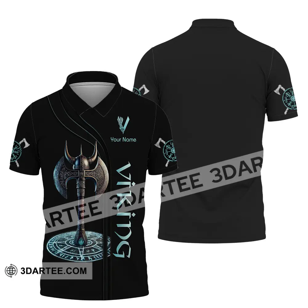Unisex Shirt - Custom Text Viking Polo / S T-Shirt