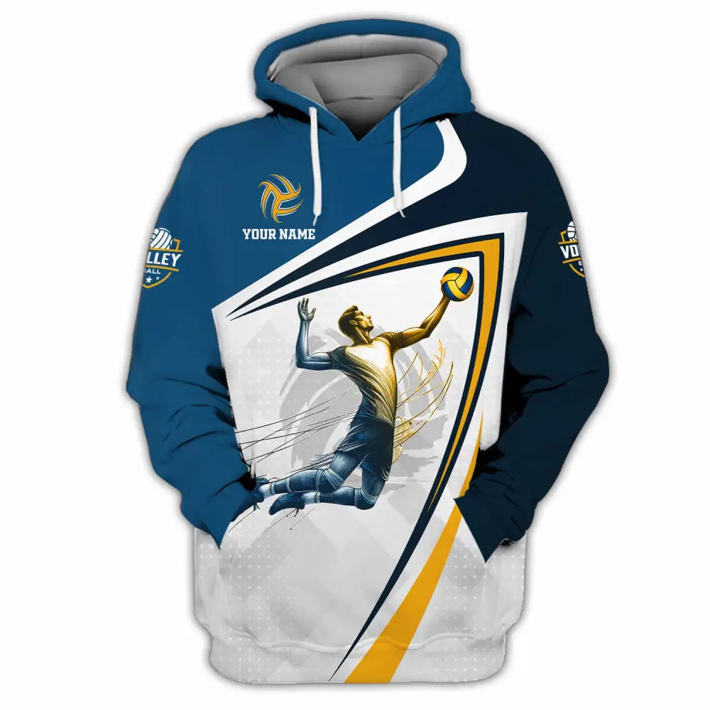 Unisex Shirt - Custom Text Shirt Volleyball Hoodie / S T-shirt
