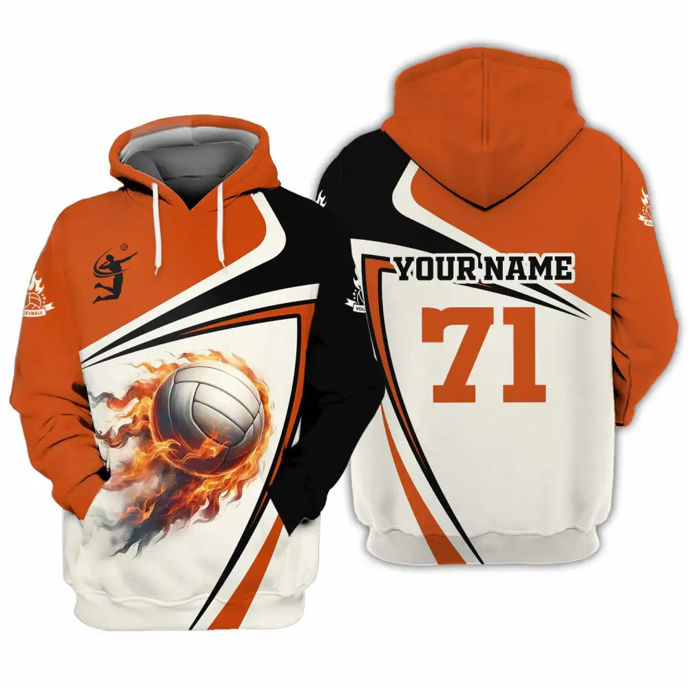 Unisex Shirt - Custom Text Shirt Volleyball Hoodie / S T-shirt