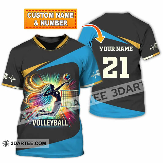 Unisex Shirt - Custom Text Shirt Volleyball Shirt T-shirt